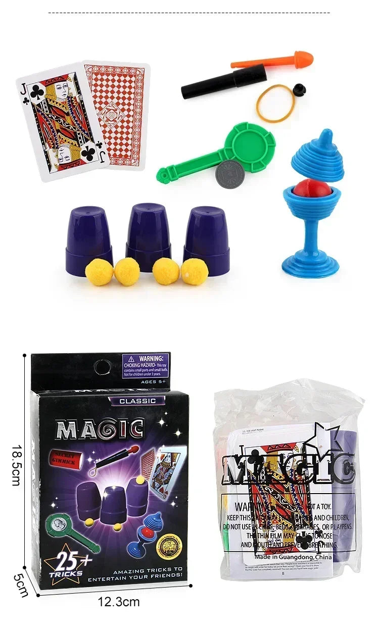 Beginner Magic Props Set for Kids + Magic Tricks Academy Training eBook