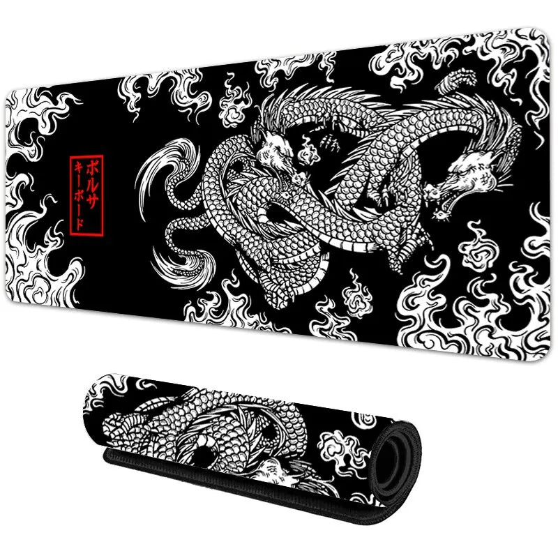 Japanese Dragon XXL Gaming Mouse Pad – Large Desk Mat for Keyboard & Mouse
