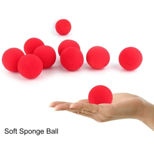 10pcs Red Magic Sponge Balls