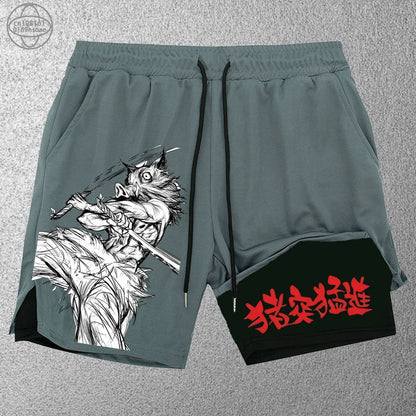Men’s 2-in-1 Training Shorts – Trendy Double-Layer Sports & Beachwear (S–2XL)