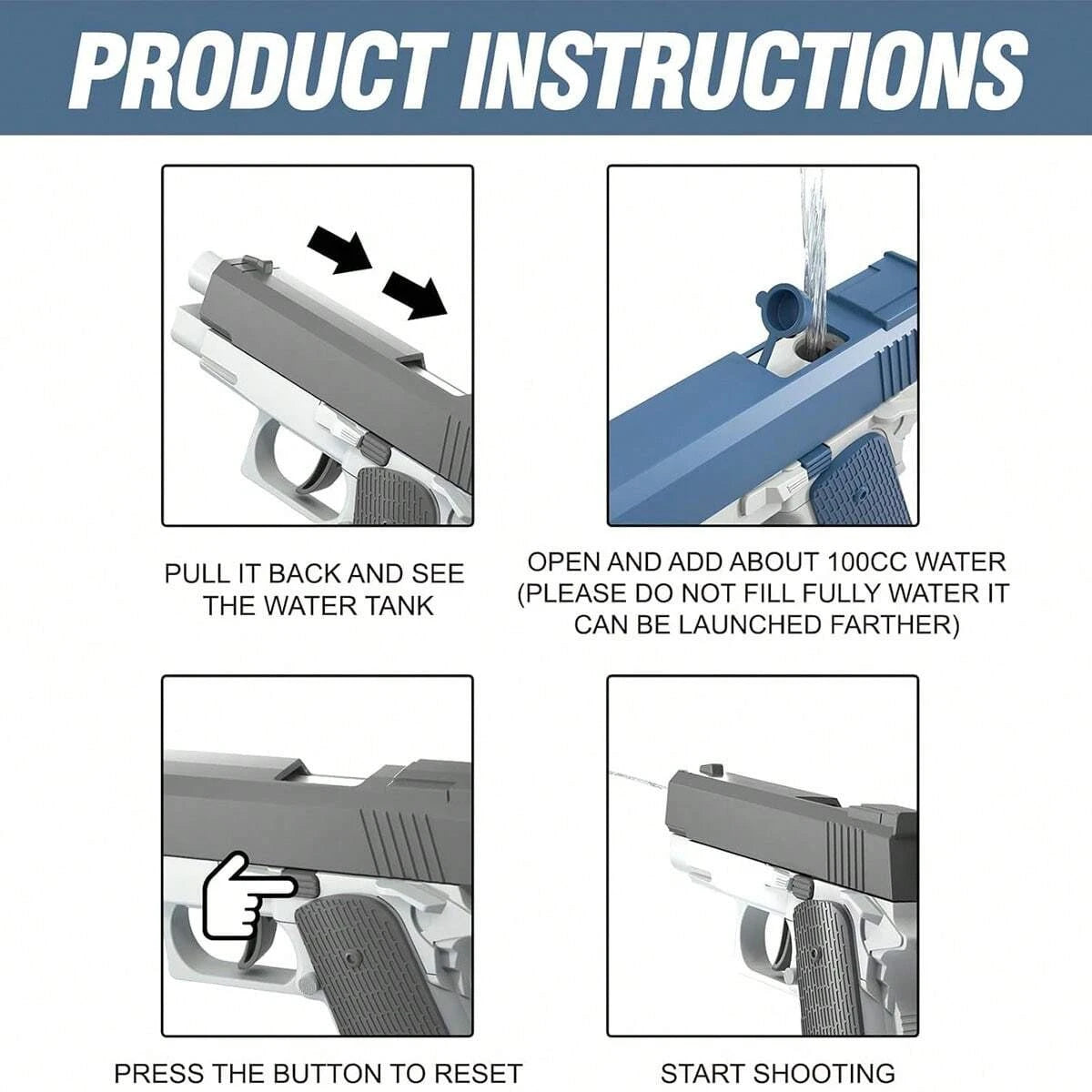 M1911 Water Blaster Pistol