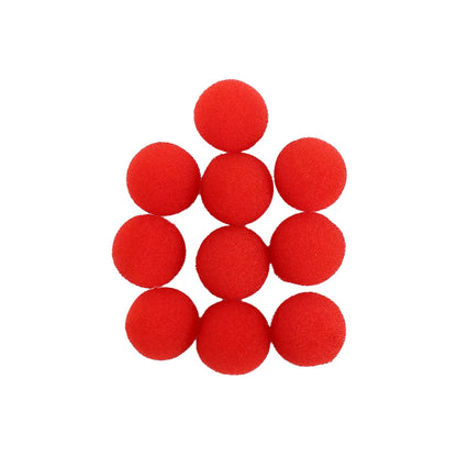 10pcs Red Magic Sponge Balls