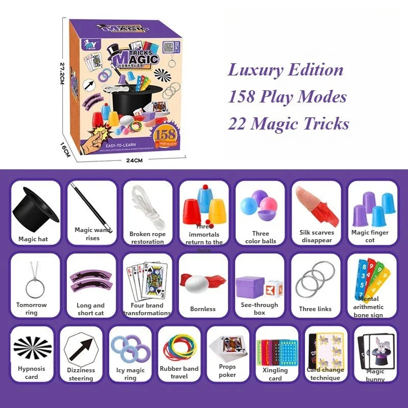 Children’s Magic Performance Props Set + Exclusive Magic Tricks Academy Training