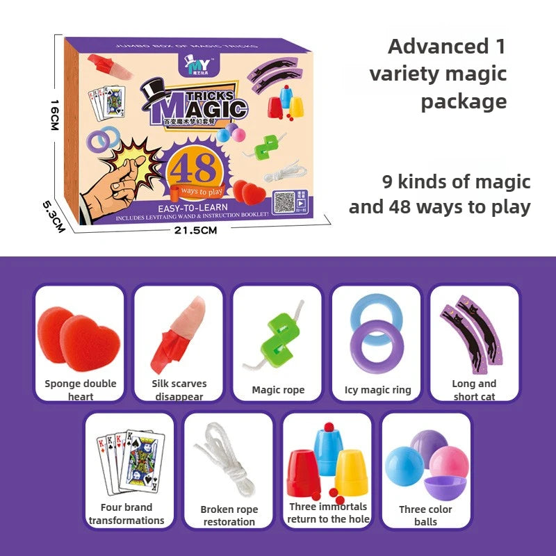 Children’s Magic Performance Props Set + Exclusive Magic Tricks Academy Training