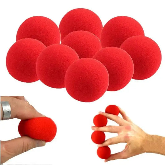 10pcs Red Magic Sponge Balls