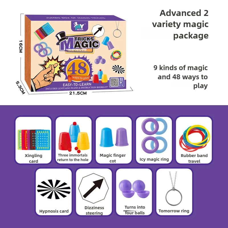 Children’s Magic Performance Props Set + Exclusive Magic Tricks Academy Training