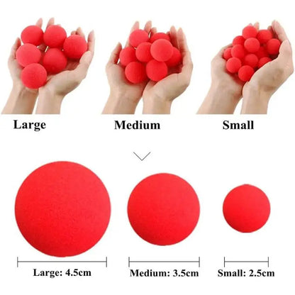 10pcs Red Magic Sponge Balls