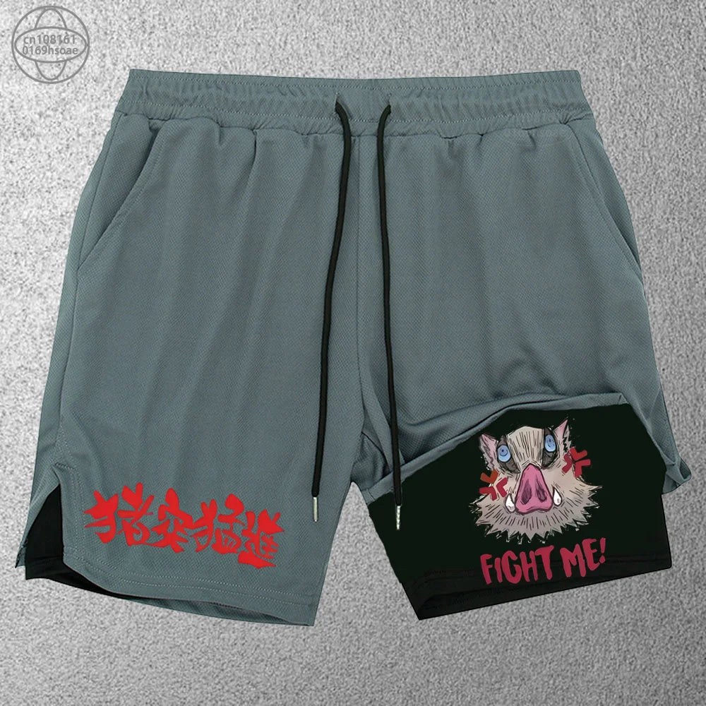Men’s 2-in-1 Training Shorts – Trendy Double-Layer Sports & Beachwear (S–2XL)