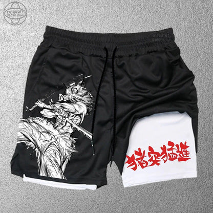Men’s 2-in-1 Training Shorts – Trendy Double-Layer Sports & Beachwear (S–2XL)