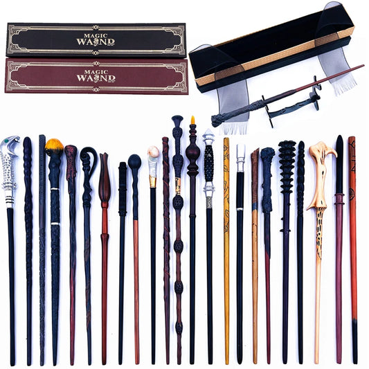 24 Styles Metal Core Magic Wands with Box