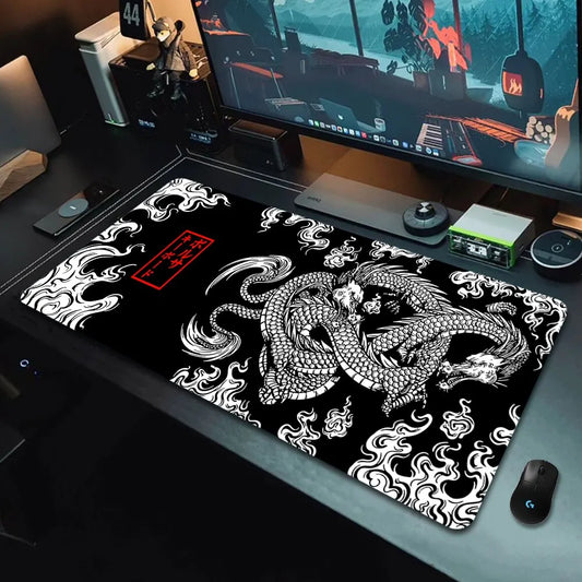 Japanese Dragon XXL Gaming Mouse Pad – Large Desk Mat for Keyboard & Mouse