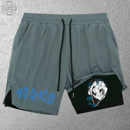 Men’s 2-in-1 Training Shorts – Trendy Double-Layer Sports & Beachwear (S–2XL)