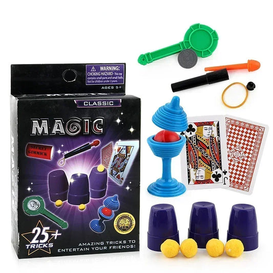 Beginner Magic Props Set for Kids + Magic Tricks Academy Training eBook